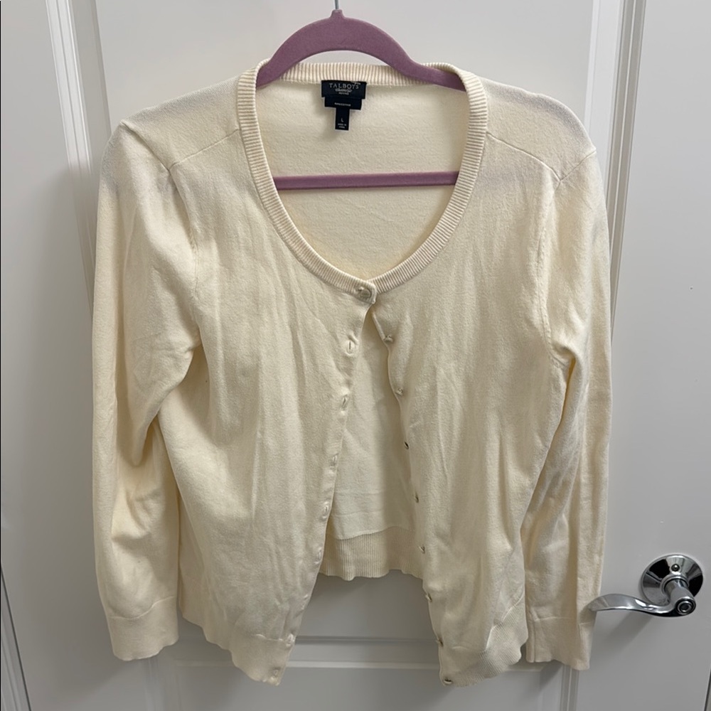 Talbots Creamy Yellow Women's Sweater